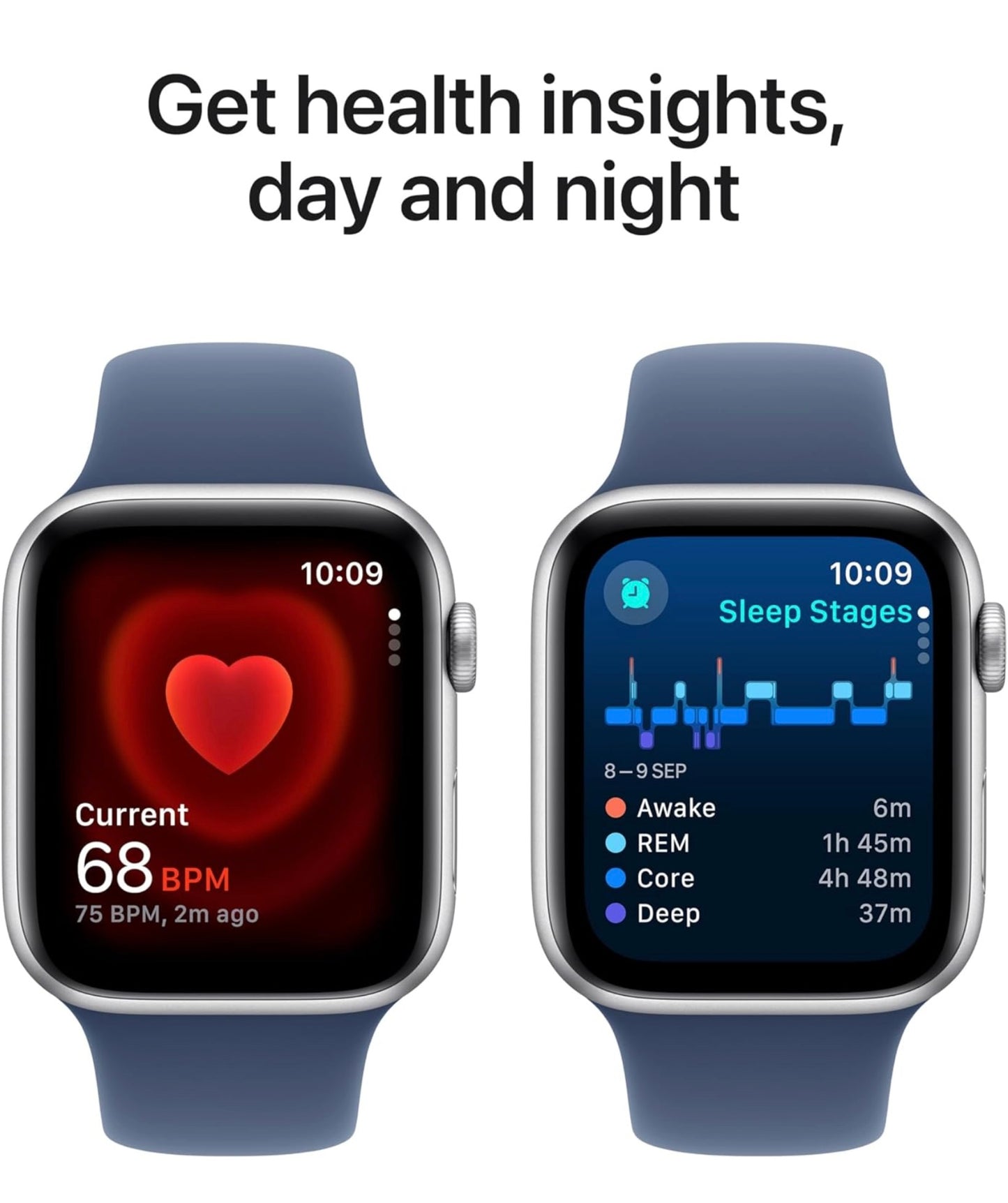 Apple watch SE2 Silver 40mm Denim sport band