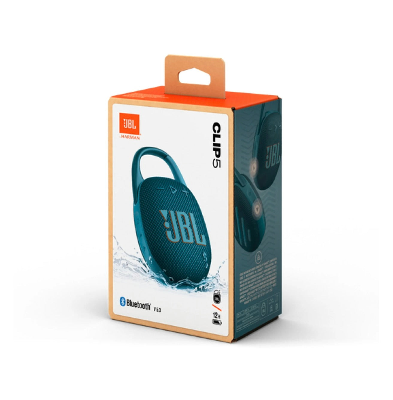 JBL Clip 5 Portable Wireless Bluetooth Speaker, Blue
