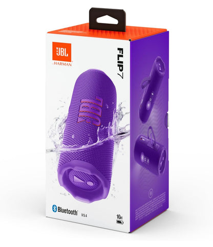 JBL Flip 7 Portable Bluetooth Speaker, Purple
