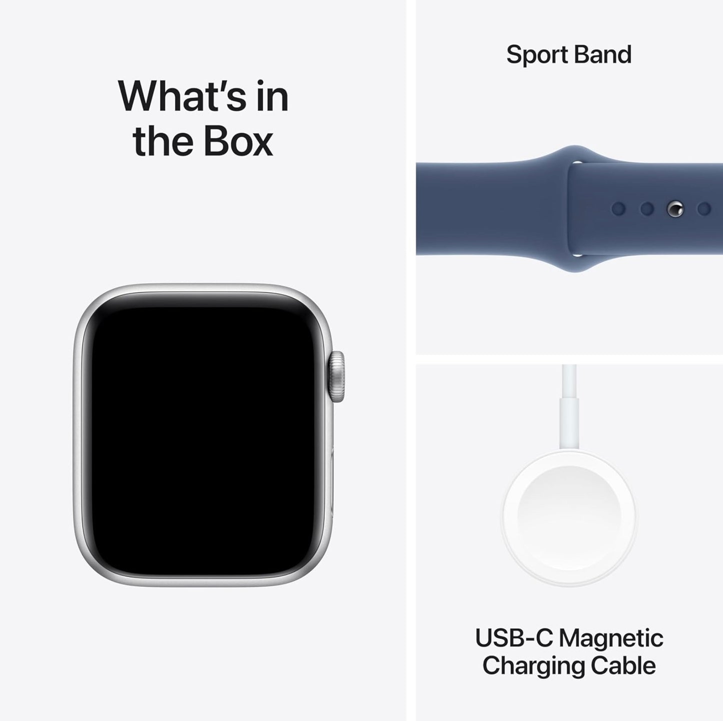 Apple watch SE2 Silver 40mm Denim sport band